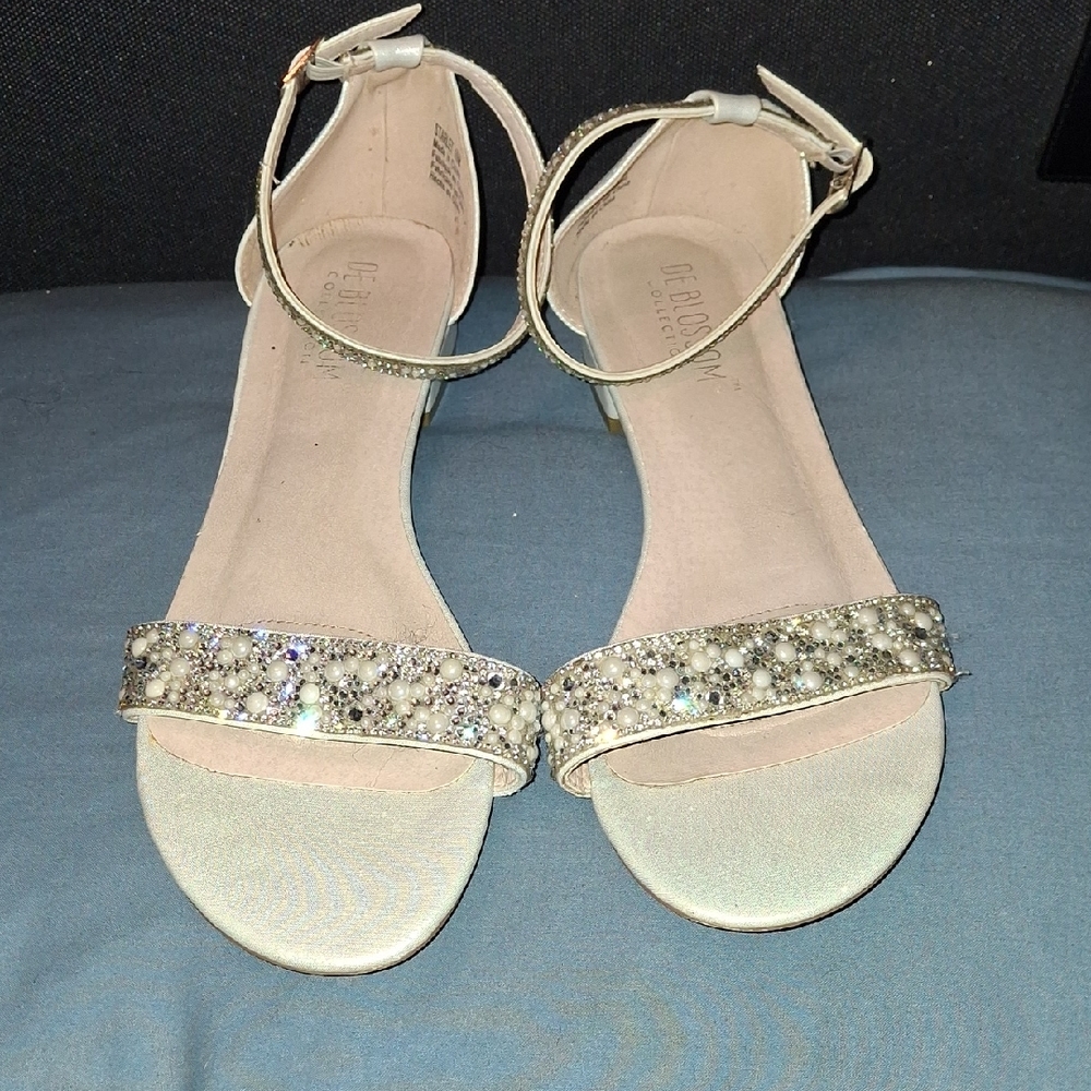 De Blossom Collection Sparkling Beige Heels